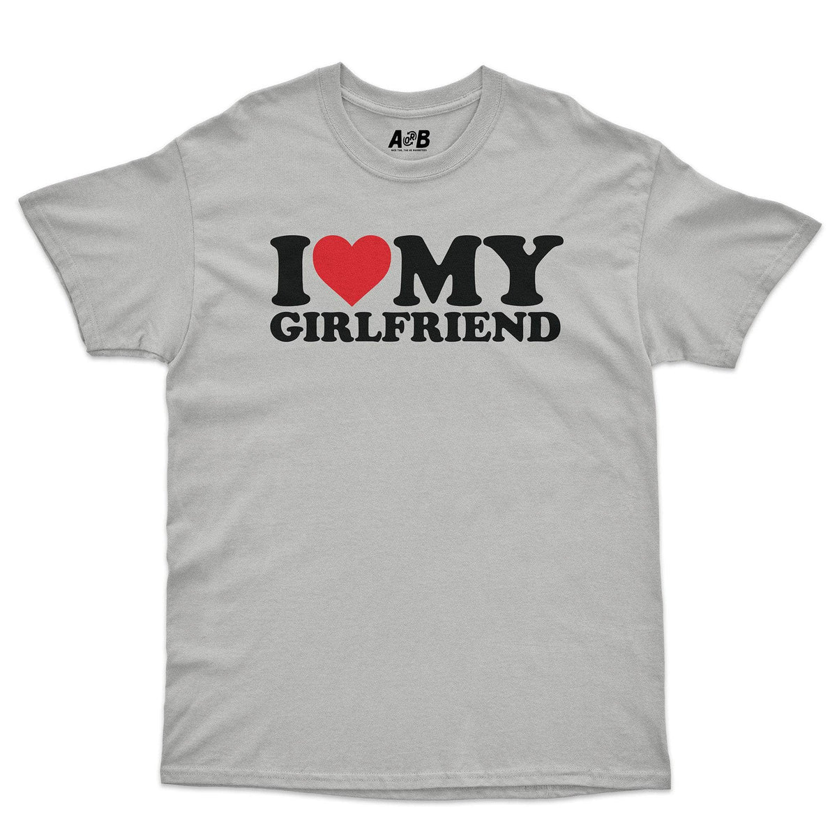 A-or-B-Tees T-Shirt Ice Grey / S I ♡ My GF T-Shirt