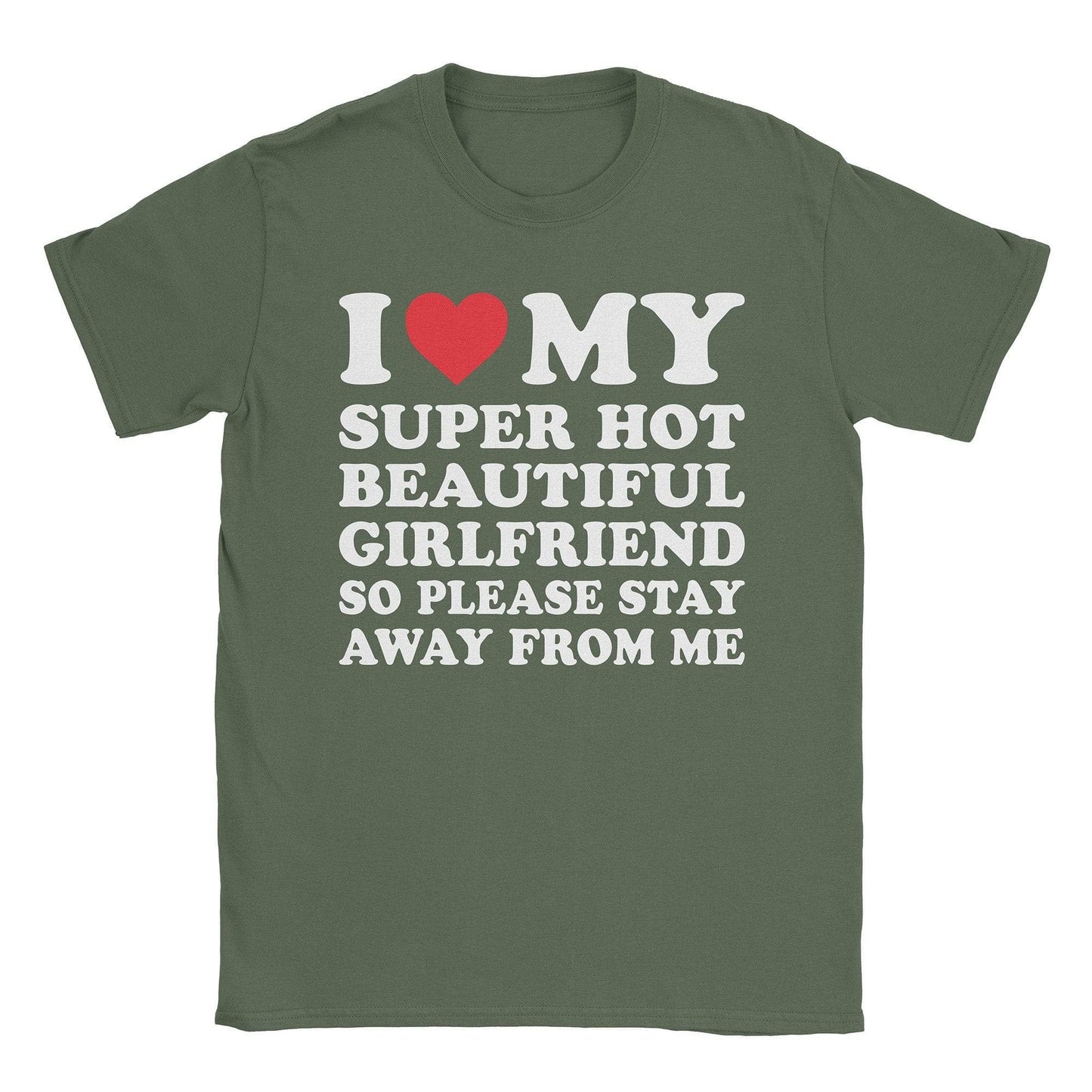 A-or-B-Tees T-Shirt Military Green / S I ♡ My GF T-Shirt