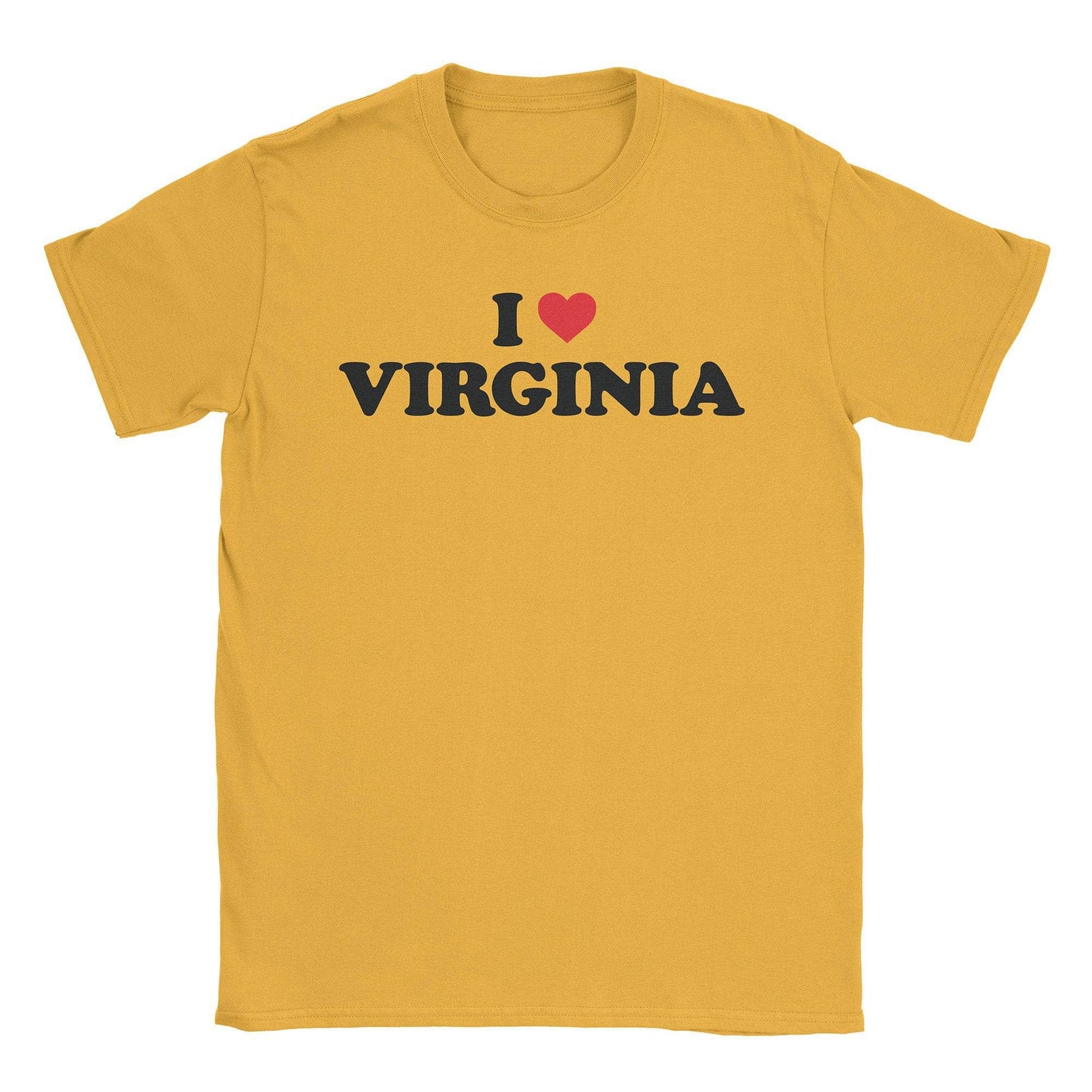 A-or-B-Tees T-Shirt Gold / S I ♡ Virginia T-Shirt