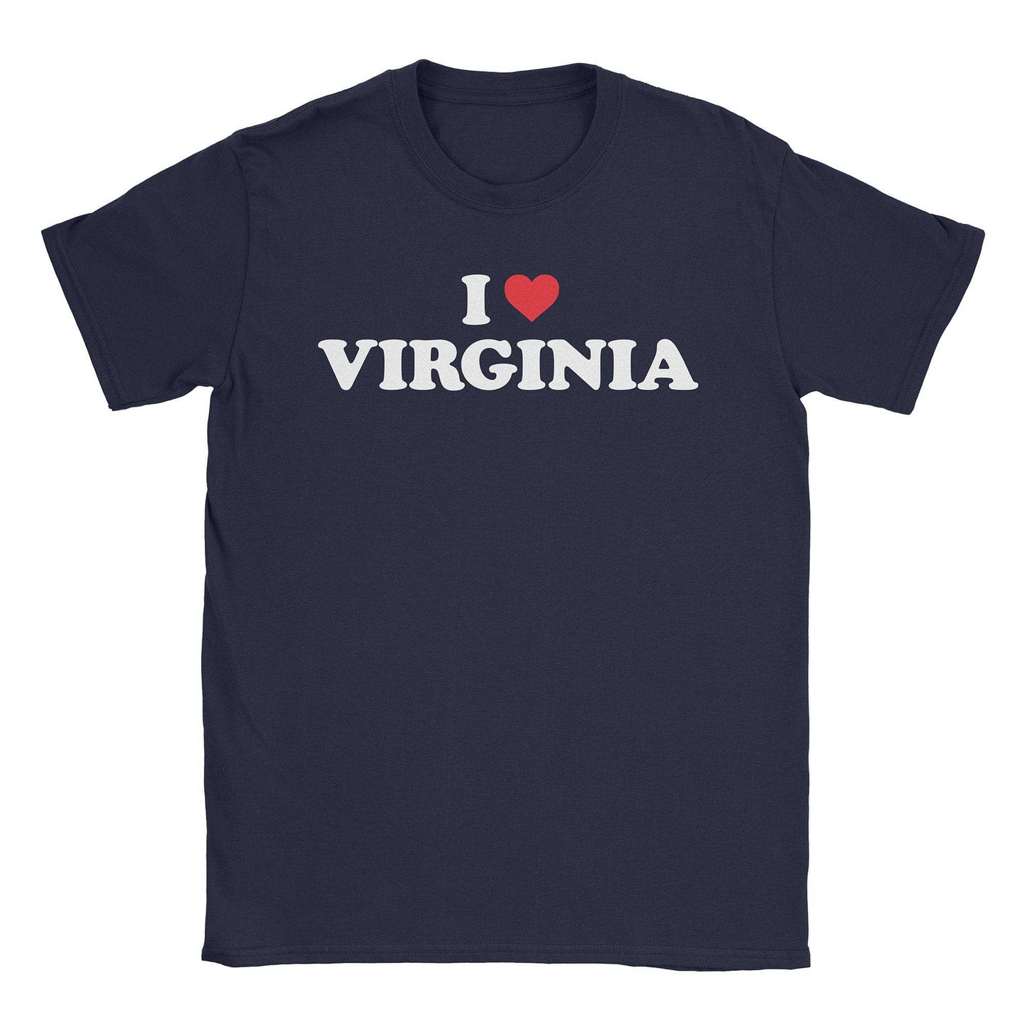 A-or-B-Tees T-Shirt Navy / S I ♡ Virginia T-Shirt