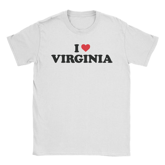 A-or-B-Tees T-Shirt White / S I ♡ Virginia T-Shirt