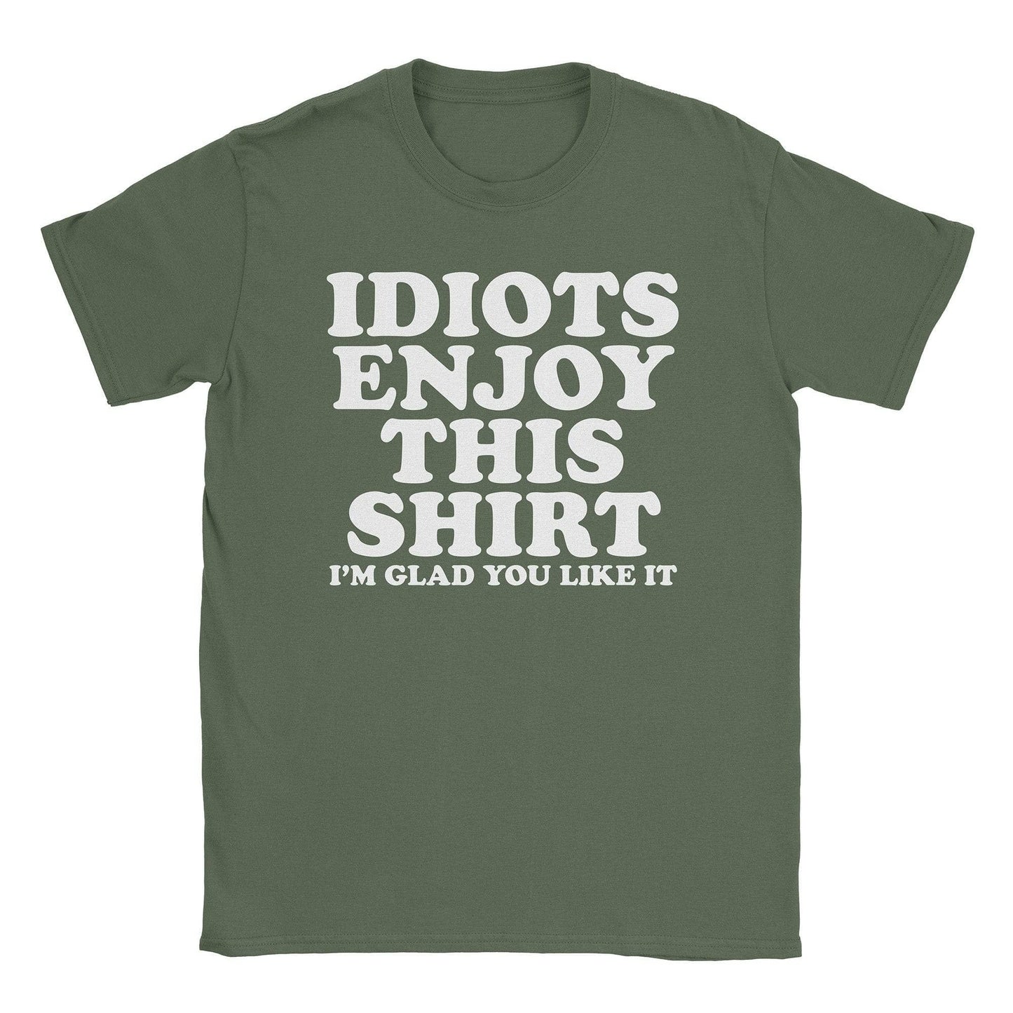 A-or-B-Tees T-Shirt Military Green / S Idiots T-Shirt