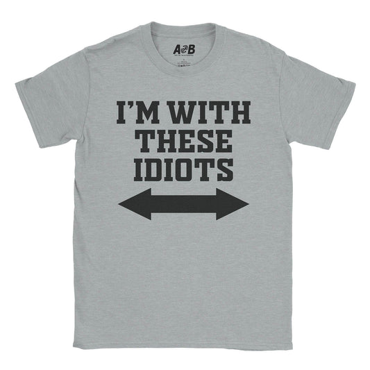 A-or-B-Tees T-Shirt Sport Grey / S Idiots T-Shirt