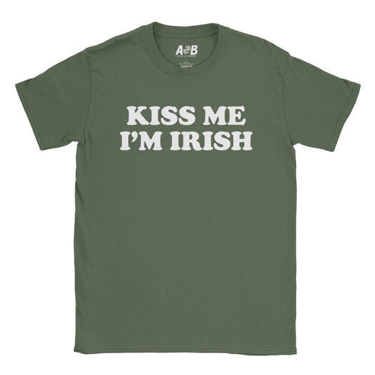 A-or-B-Tees T-Shirt Military Green / S Irish T-Shirt