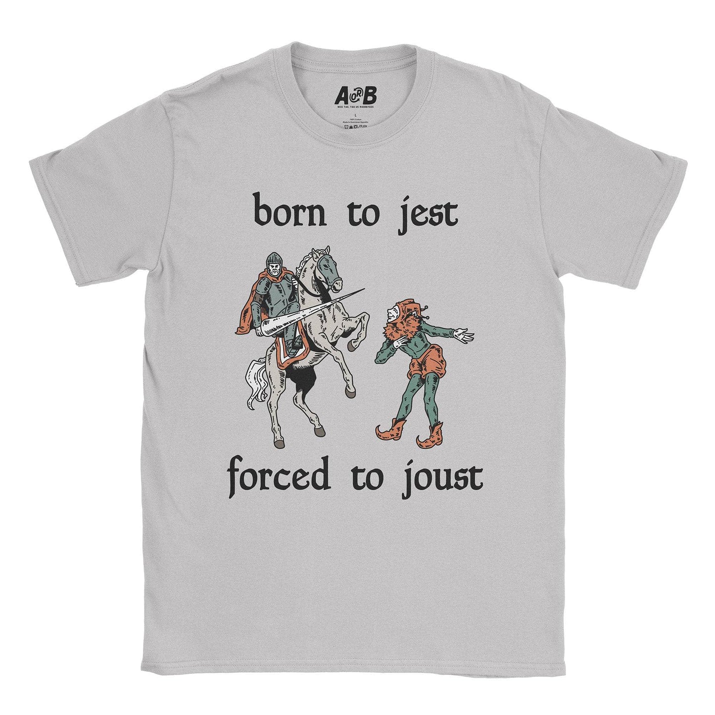 A-or-B-Tees T-Shirt Ice Grey / S Jest T-Shirt