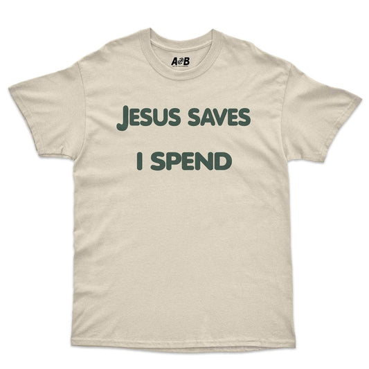 A-or-B-Tees T-Shirt Natural / S Jesus Saves T-Shirt
