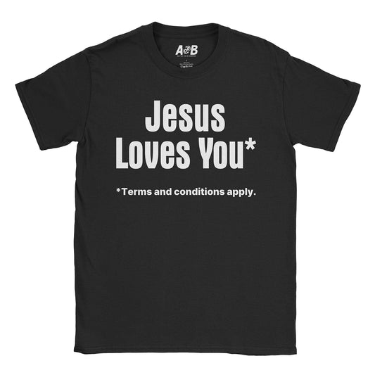 A-or-B-Tees T-Shirt Black / S Jesus T-Shirt