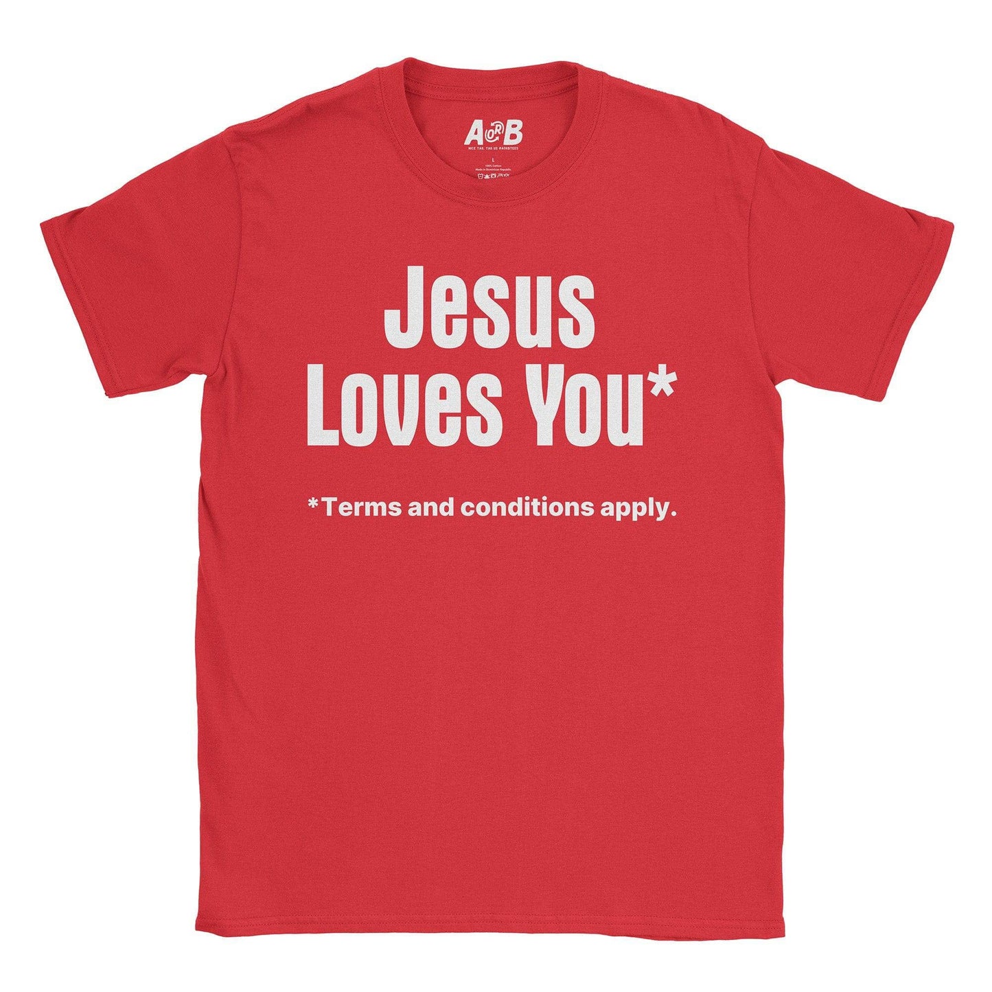 A-or-B-Tees T-Shirt Red / S Jesus T-Shirt