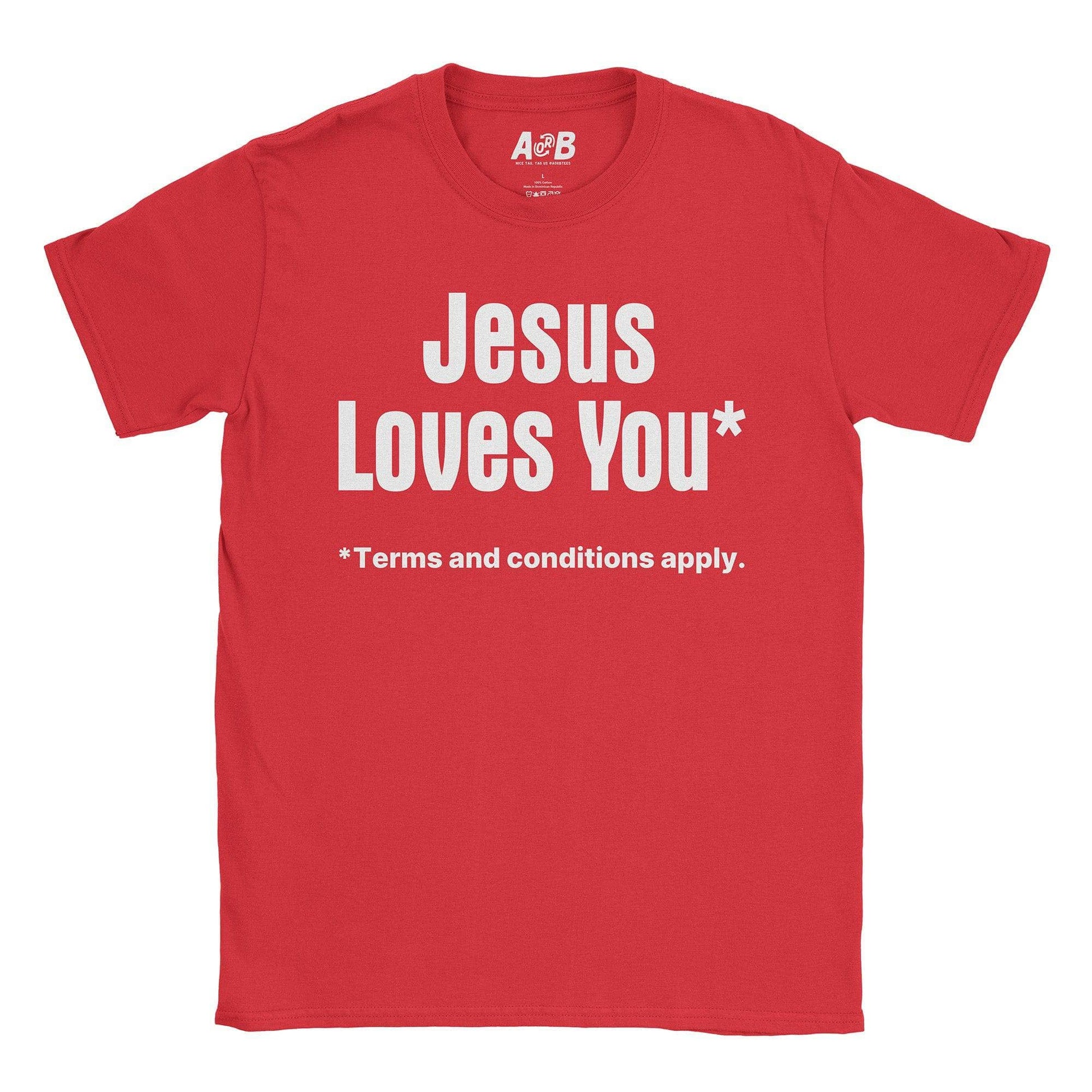 A-or-B-Tees T-Shirt Red / S Jesus T-Shirt