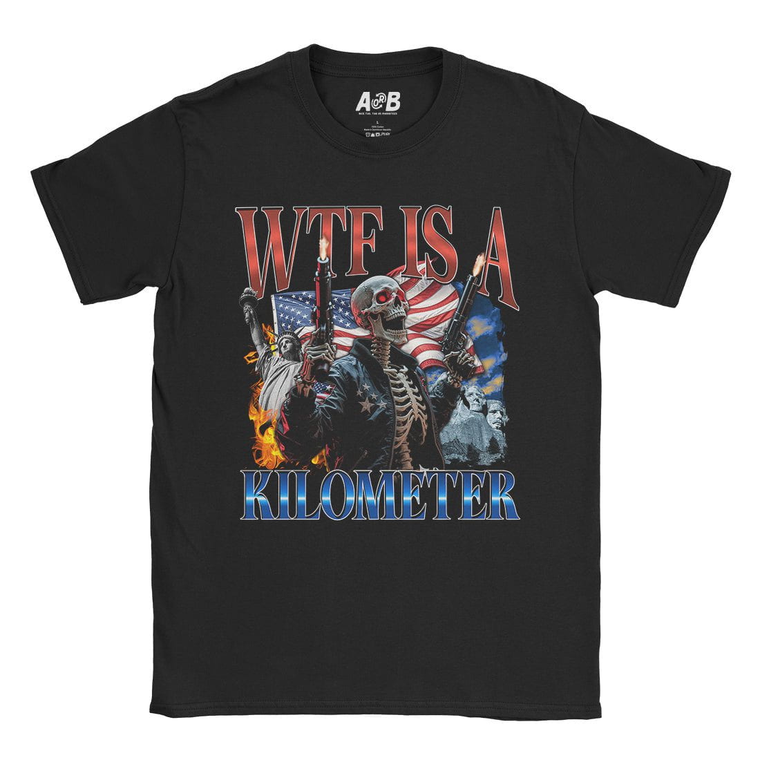 A-or-B-Tees T-Shirt Black / S Kilometer T-Shirt