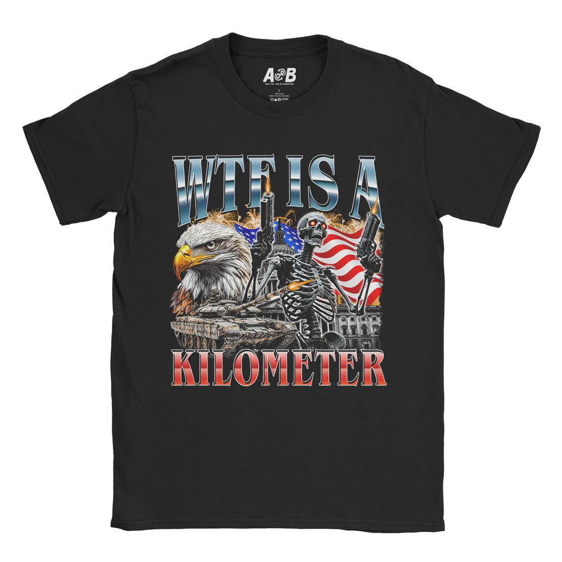 A-or-B-Tees T-Shirt Black / S Kilometer T-Shirt
