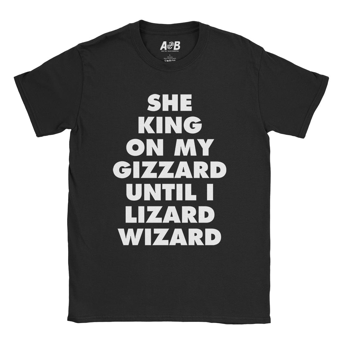 A-or-B-Tees T-Shirt Black / S King Lizard T-Shirt