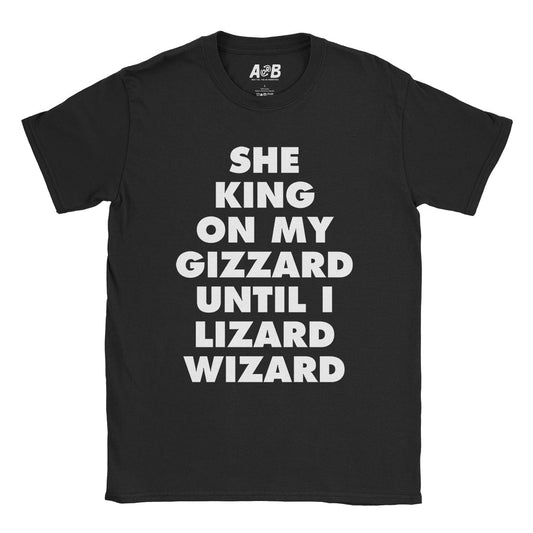 A-or-B-Tees T-Shirt Black / S King Lizard T-Shirt