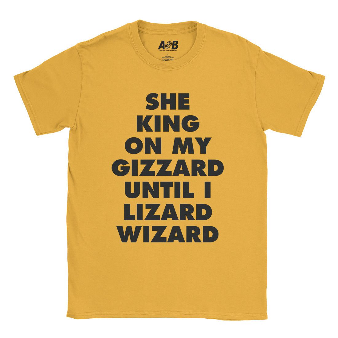 A-or-B-Tees T-Shirt Gold / S King Lizard T-Shirt