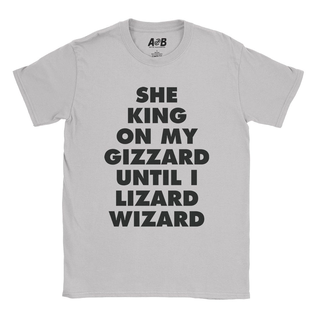 A-or-B-Tees T-Shirt Ice Grey / S King Lizard T-Shirt