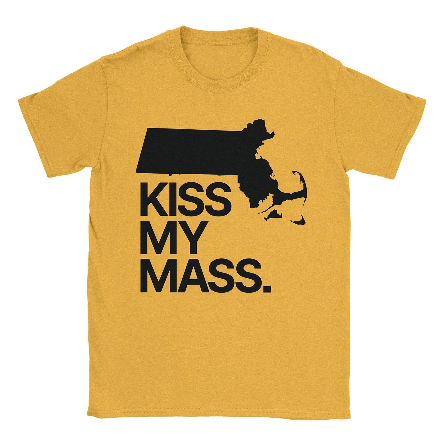 A-or-B-Tees T-Shirt Gold / S Kiss Mass T-Shirt