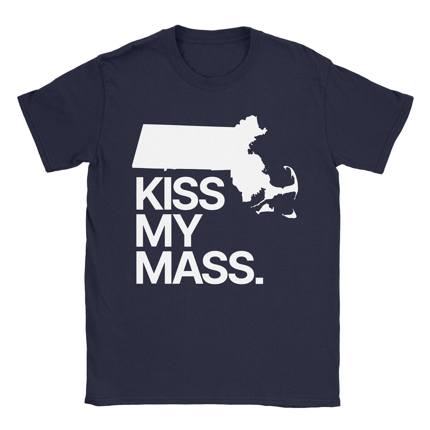 A-or-B-Tees T-Shirt Navy / S Kiss Mass T-Shirt
