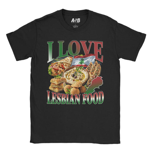 A-or-B-Tees T-Shirt Black / S Lesbian Food T-Shirt