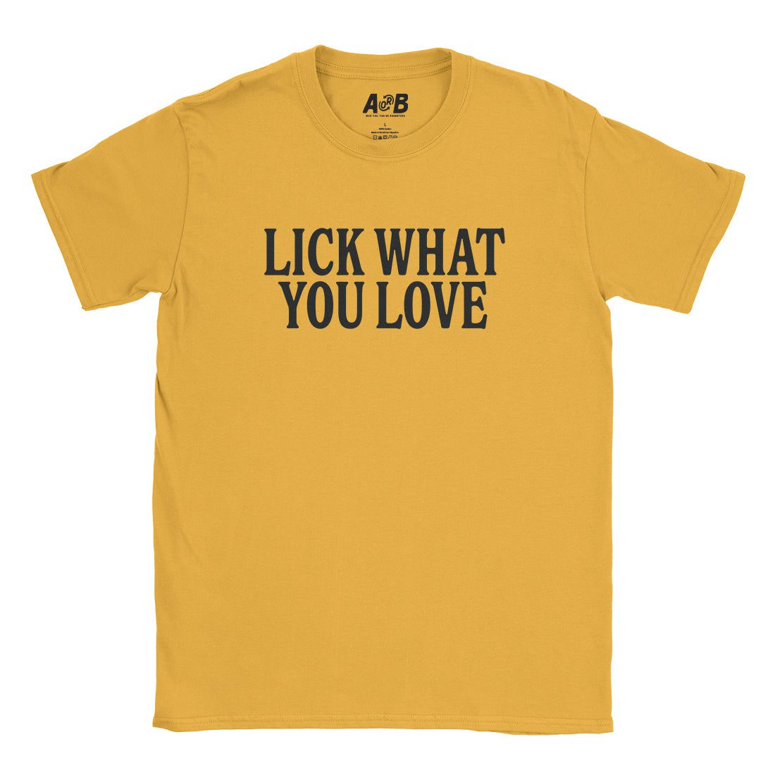 A-or-B-Tees T-Shirt Gold / S Lick T-Shirt