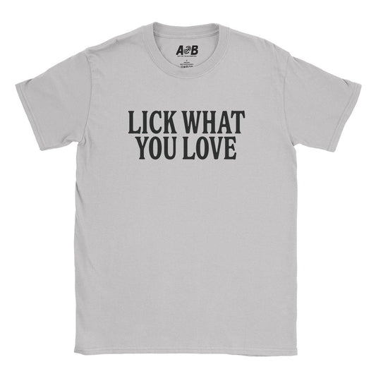 A-or-B-Tees T-Shirt Ice Grey / S Lick T-Shirt