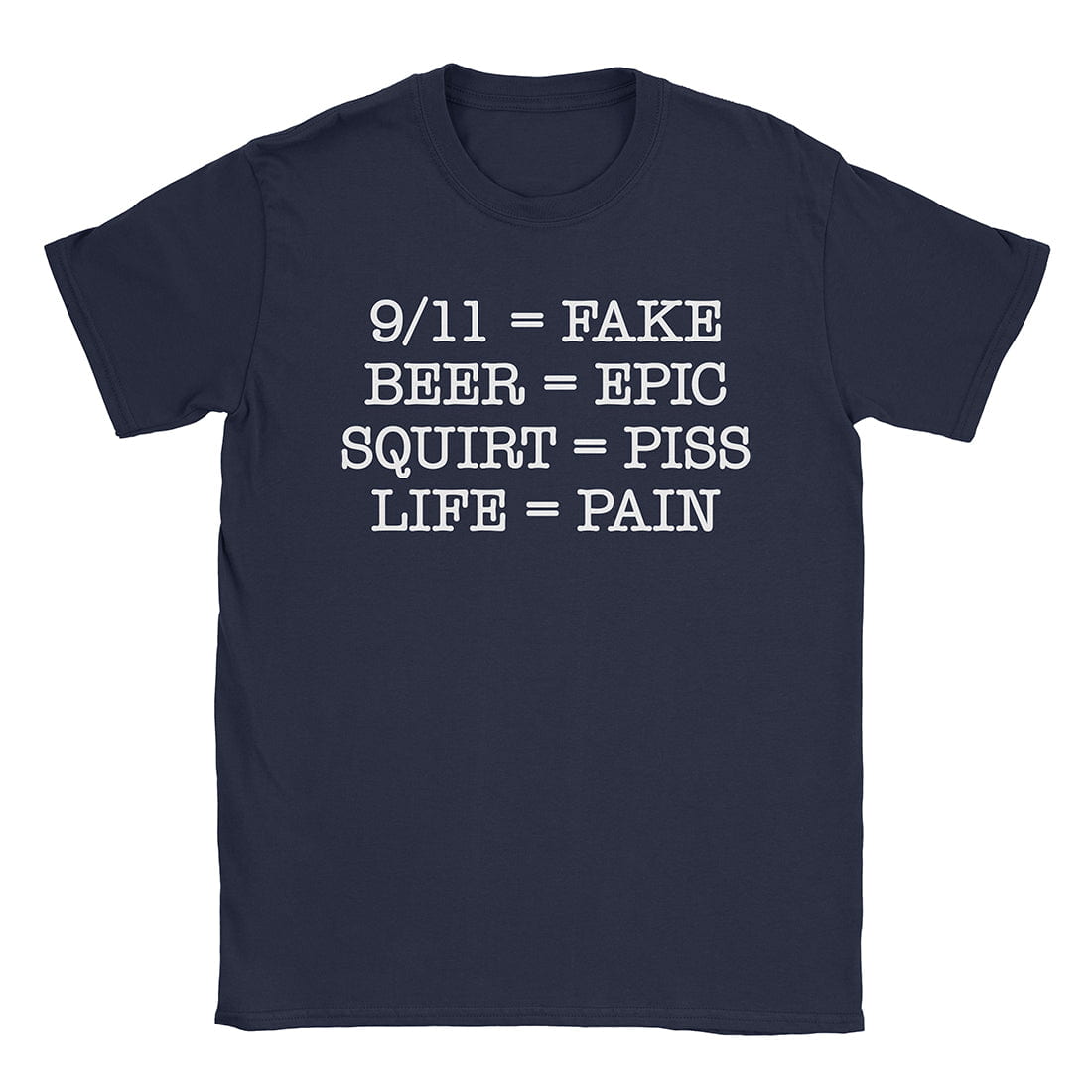 A-or-B-Tees T-Shirt Navy / S Life Is Pain T-Shirt