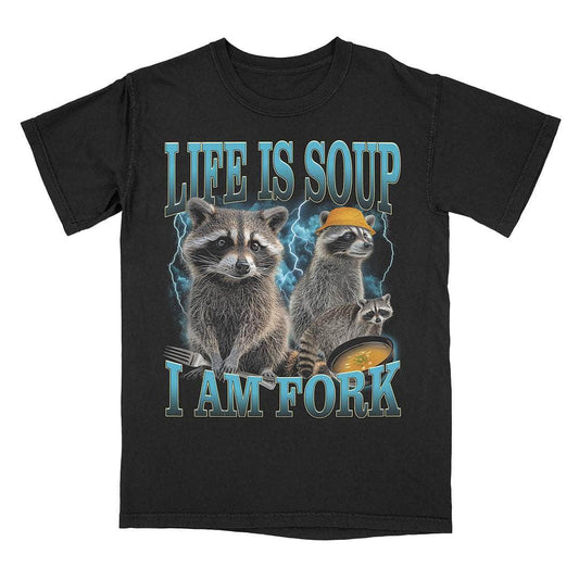 A-or-B-Tees T-Shirt Black / S Life Is Soup T-Shirt
