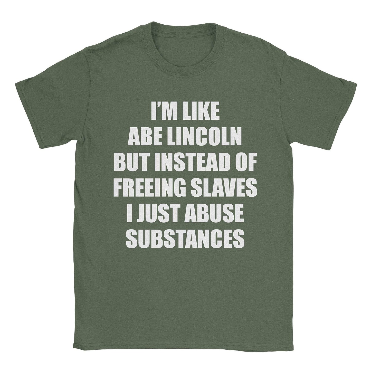 A-or-B-Tees T-Shirt Military Green / S Lincoln's Twin T-Shirt
