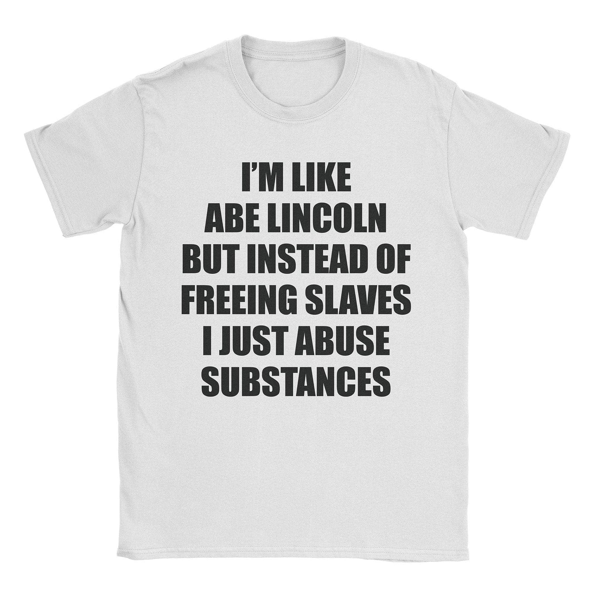 A-or-B-Tees T-Shirt White / S Lincoln's Twin T-Shirt