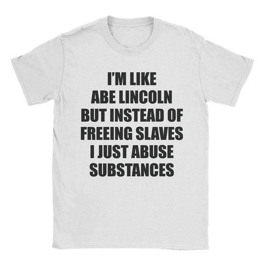 A-or-B-Tees T-Shirt White / S Lincoln's Twin T-Shirt