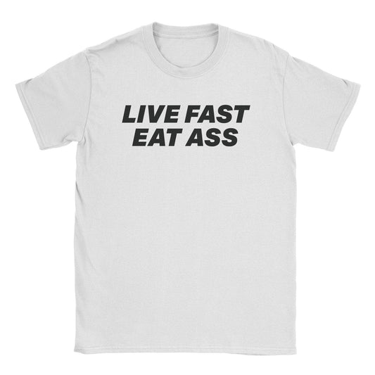A-or-B-Tees T-Shirt White / S Live Fast T-Shirt