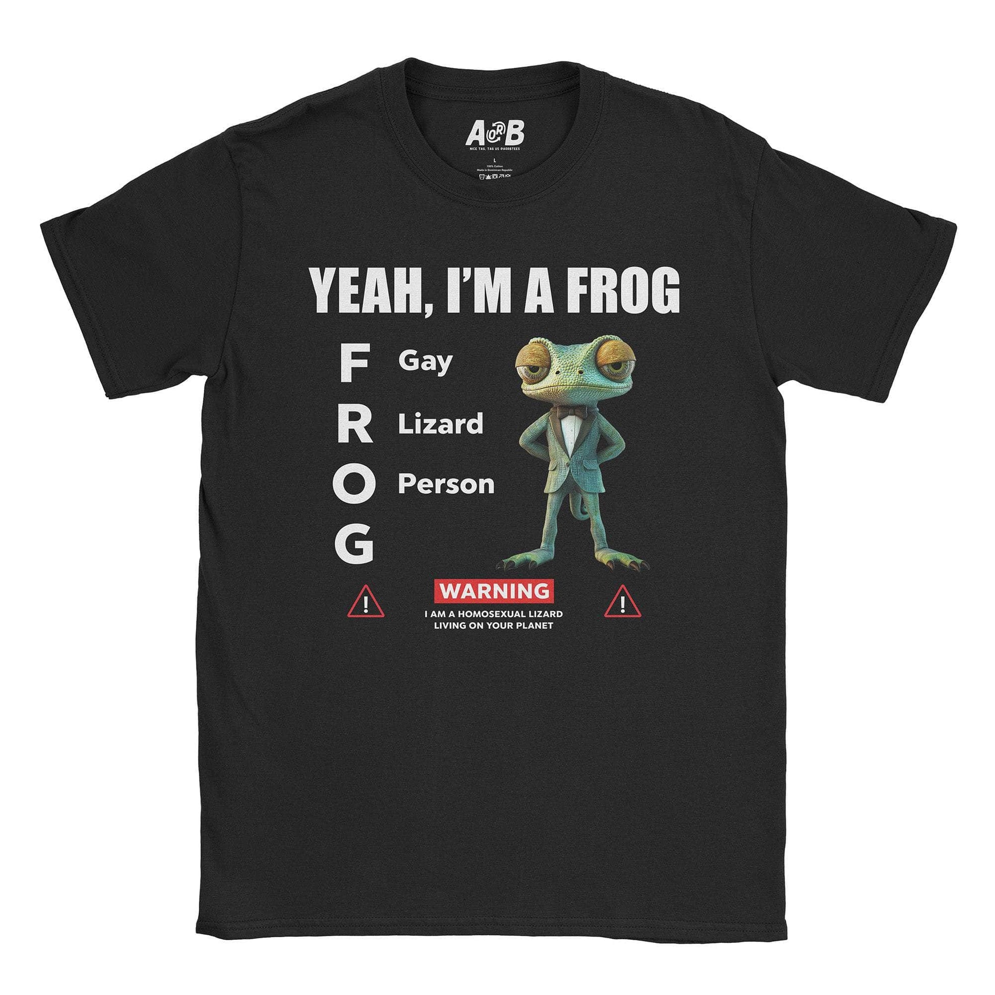 A-or-B-Tees T-Shirt Black / S Lizard Person T-Shirt