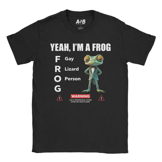 A-or-B-Tees T-Shirt Black / S Lizard Person T-Shirt