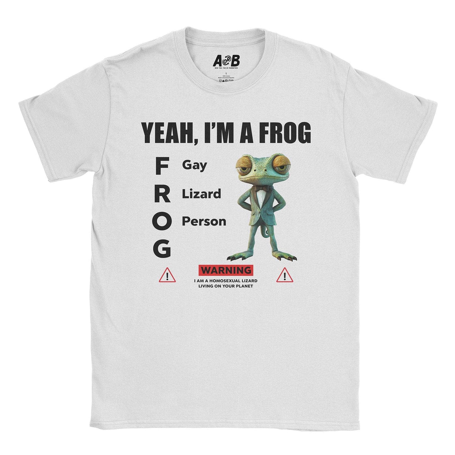 A-or-B-Tees T-Shirt White / S Lizard Person T-Shirt