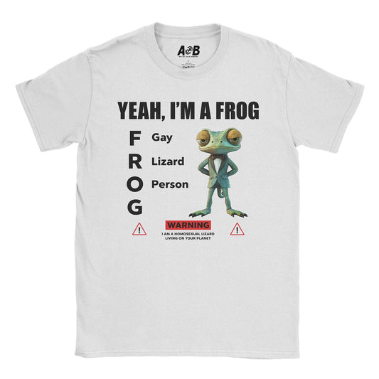 A-or-B-Tees T-Shirt White / S Lizard Person T-Shirt