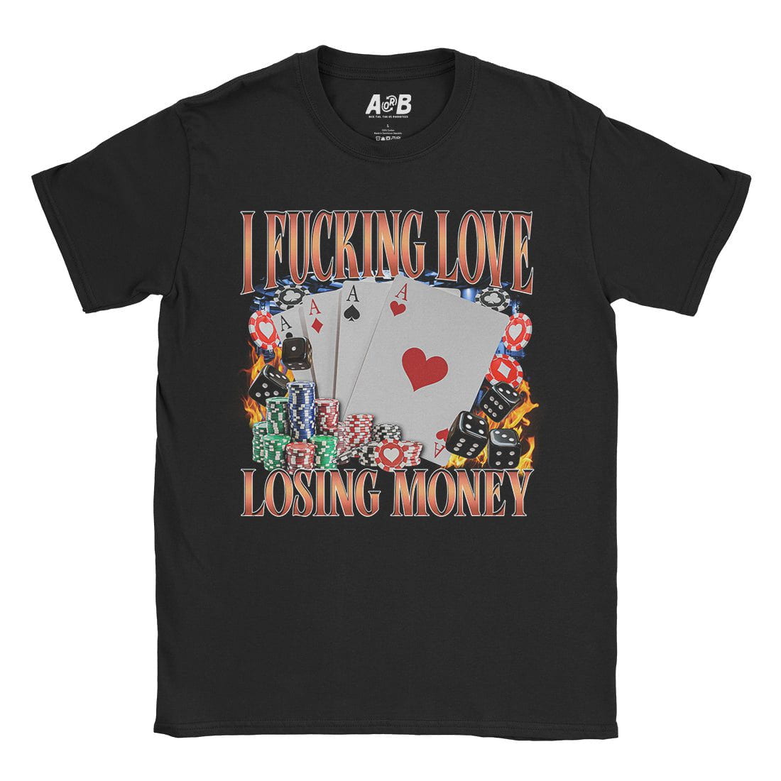 A-or-B-Tees T-Shirt Black / S Losing Money T-Shirt