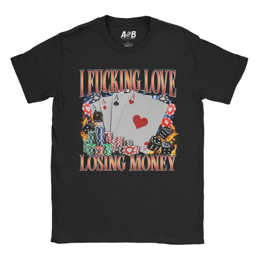 A-or-B-Tees T-Shirt Black / S Losing Money T-Shirt