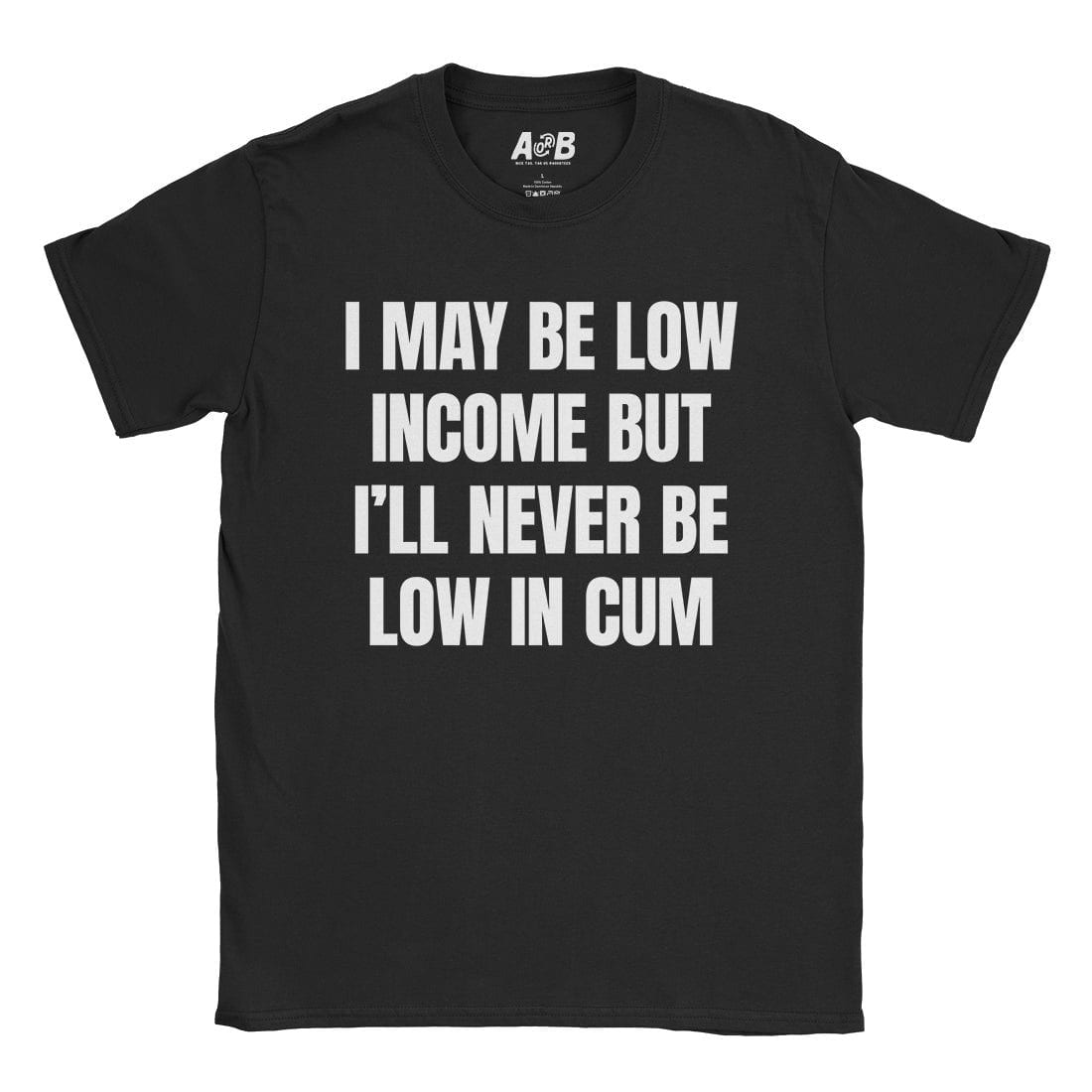 A-or-B-Tees T-Shirt Black / S Low Income T-Shirt