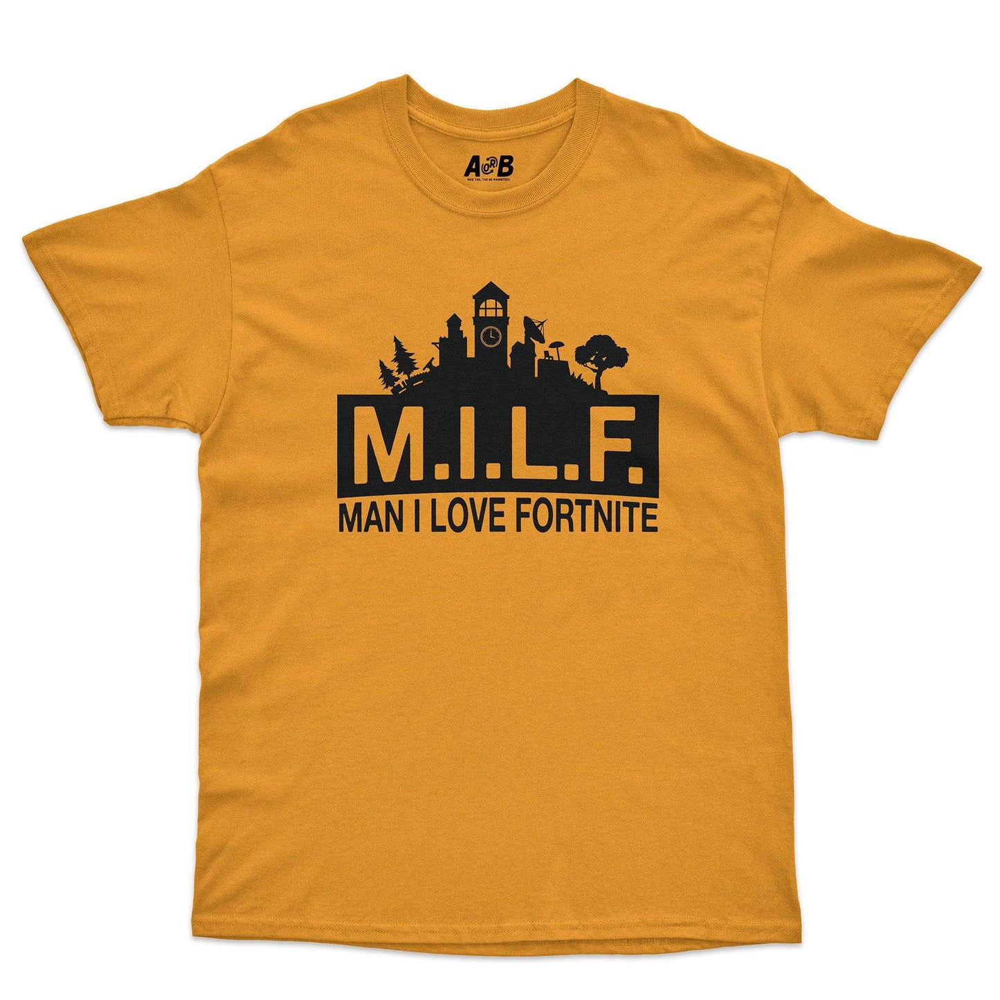 A-or-B-Tees T-Shirt Gold / S M.I.L.Fortnite T-Shirt