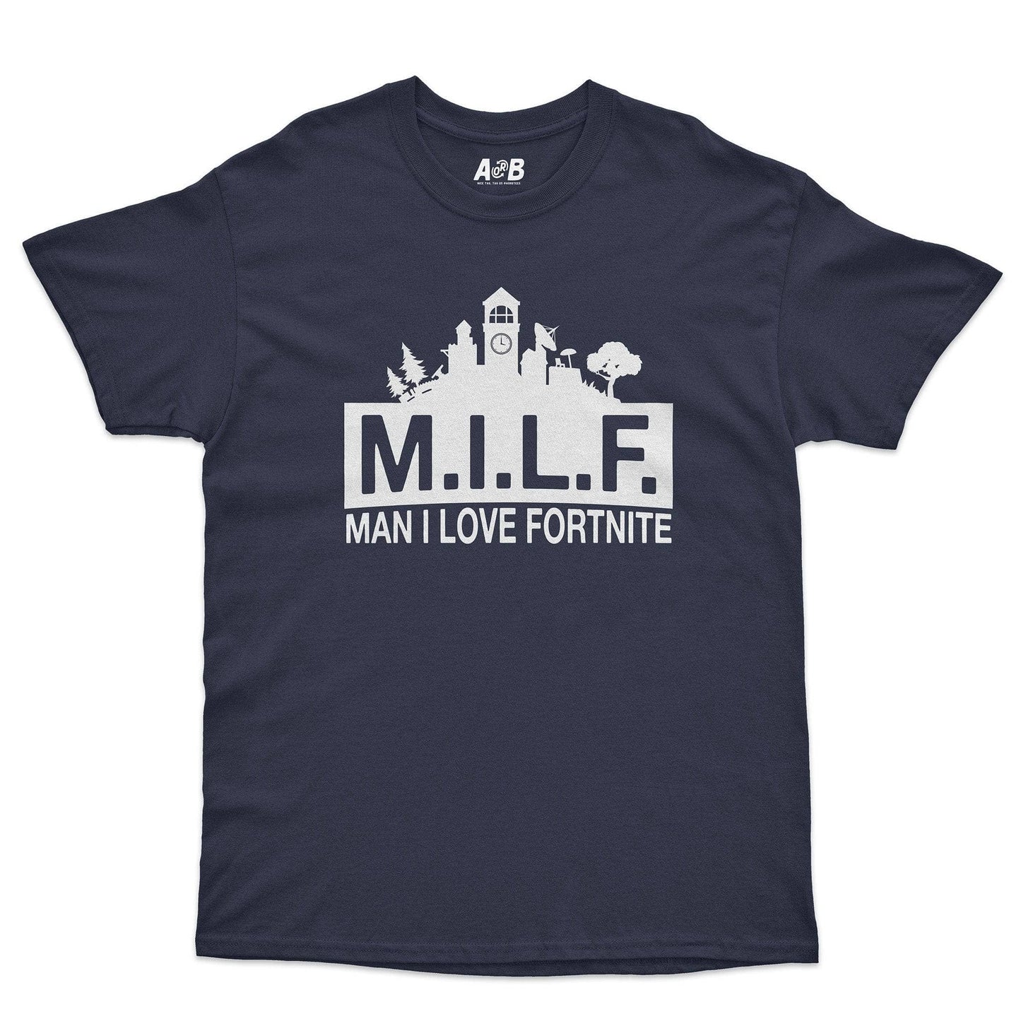 A-or-B-Tees T-Shirt Navy / S M.I.L.Fortnite T-Shirt