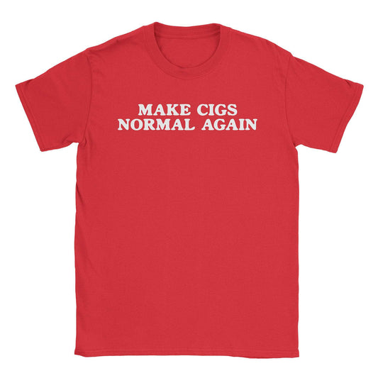 A-or-B-Tees T-Shirt Red / S Make Cigs Normal T-Shirt