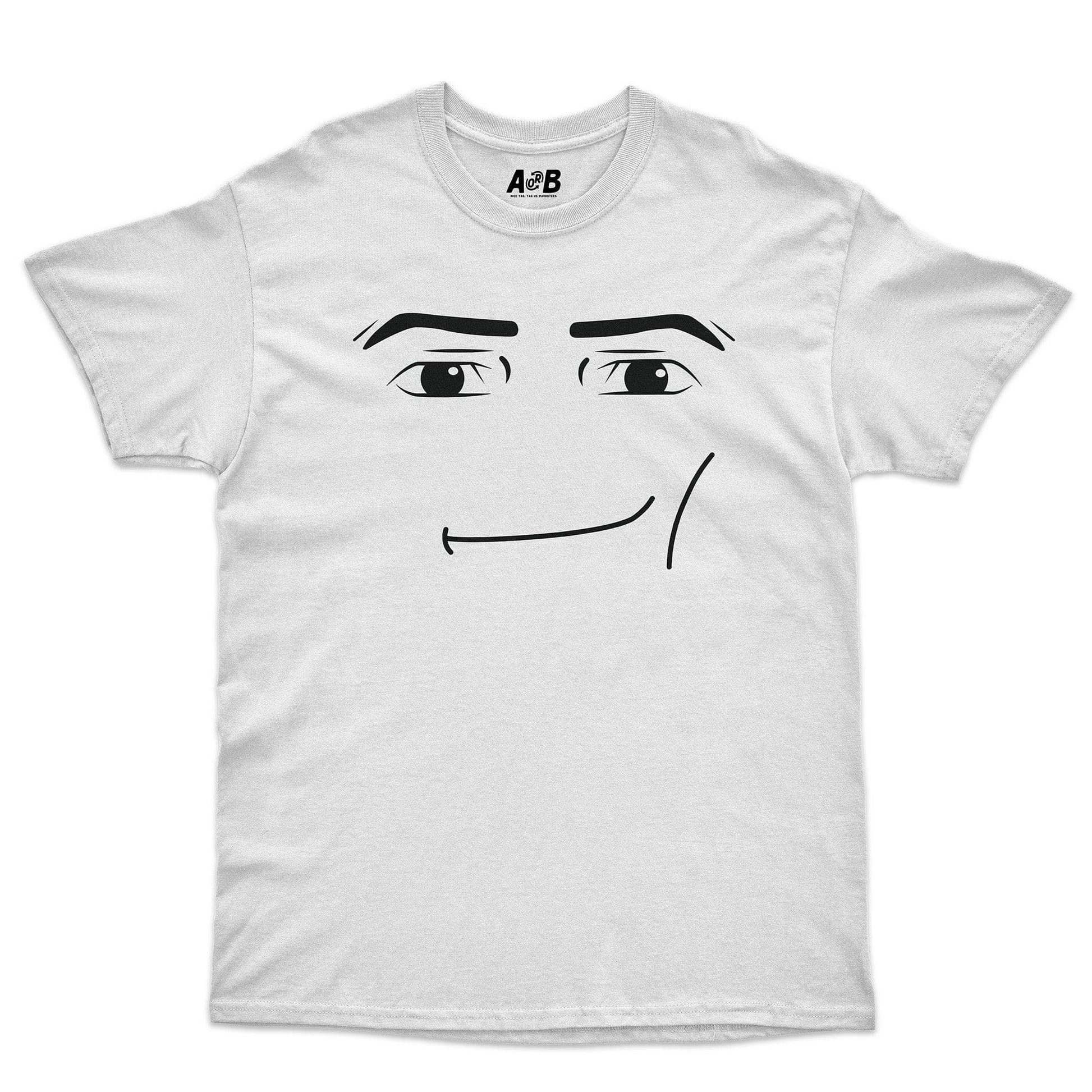 A-or-B-Tees T-Shirt White / S Man Face T-Shirt