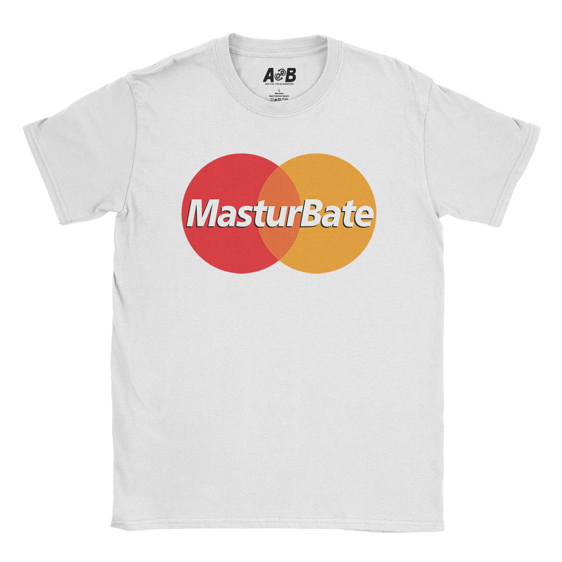 A-or-B-Tees T-Shirt White / S MasturBate T-Shirt