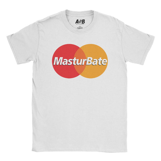 A-or-B-Tees T-Shirt White / S MasturBate T-Shirt