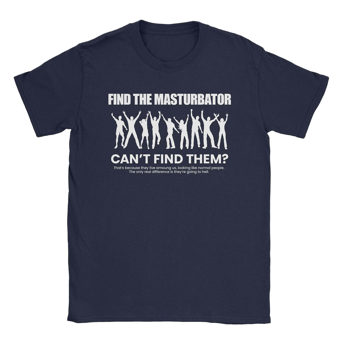 A-or-B-Tees T-Shirt Navy / S Masturbator T-Shirt