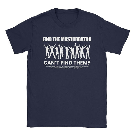 A-or-B-Tees T-Shirt Navy / S Masturbator T-Shirt