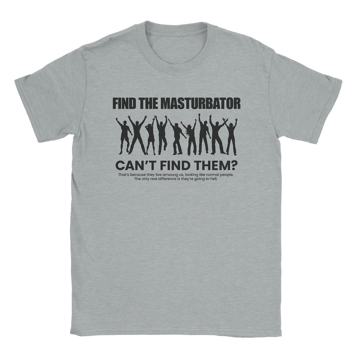 A-or-B-Tees T-Shirt Sport Grey / S Masturbator T-Shirt