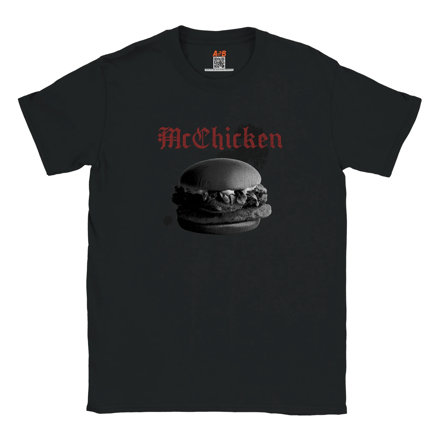 A-or-B-Tees T-Shirt Black / S McChicken T-Shirt