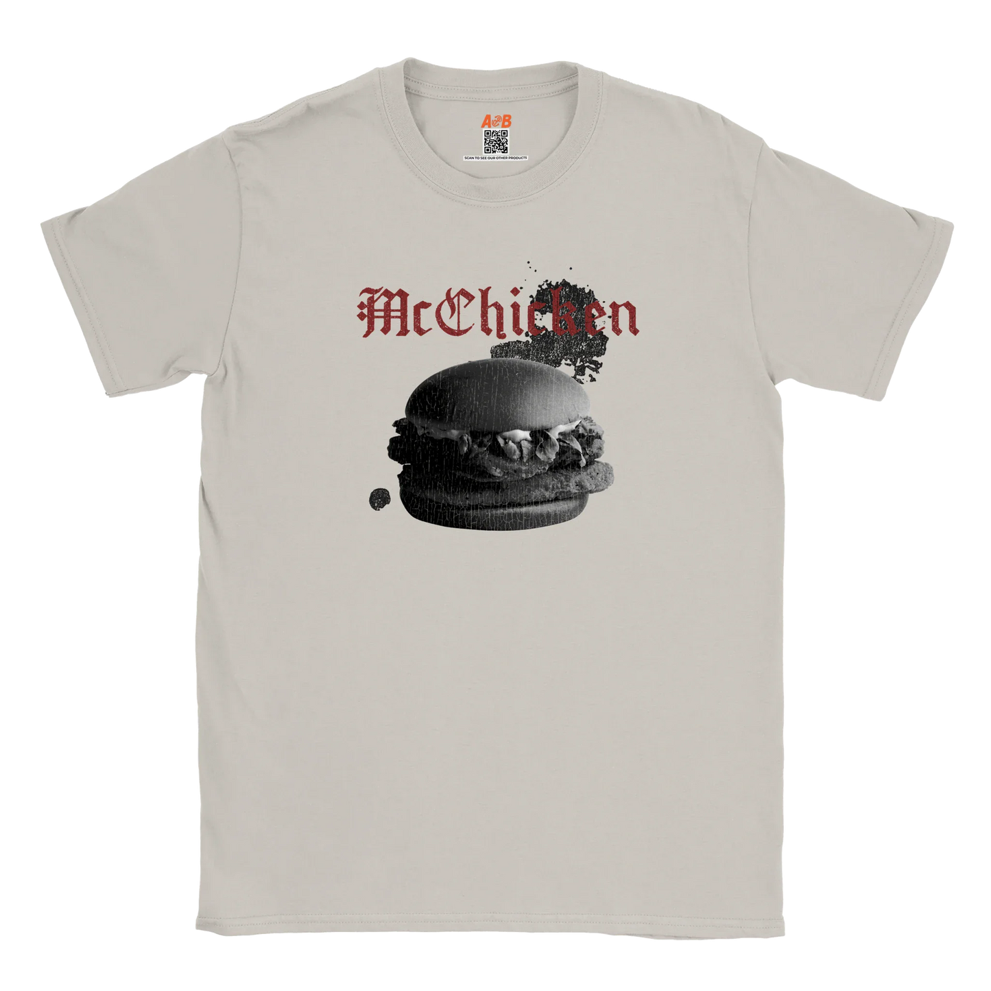 A-or-B-Tees T-Shirt Ice Grey / S McChicken T-Shirt
