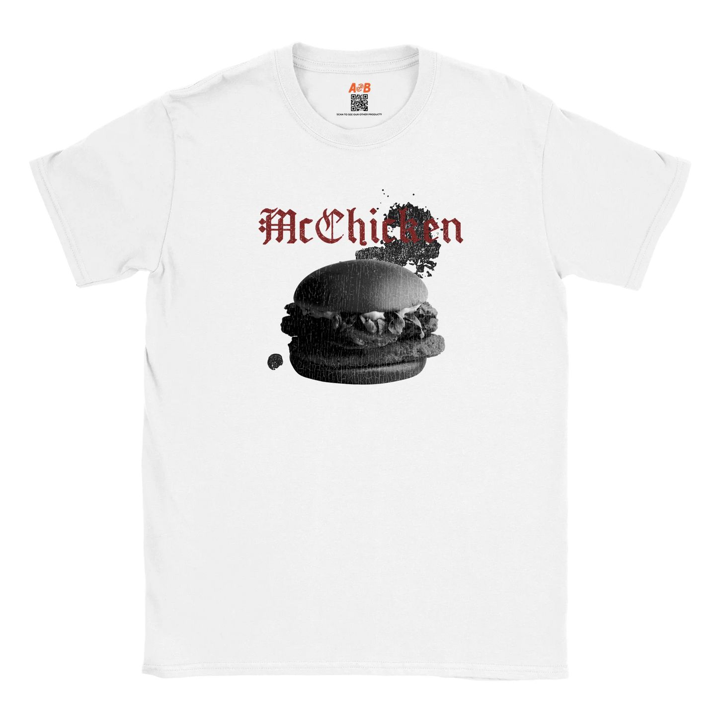 A-or-B-Tees T-Shirt White / S McChicken T-Shirt