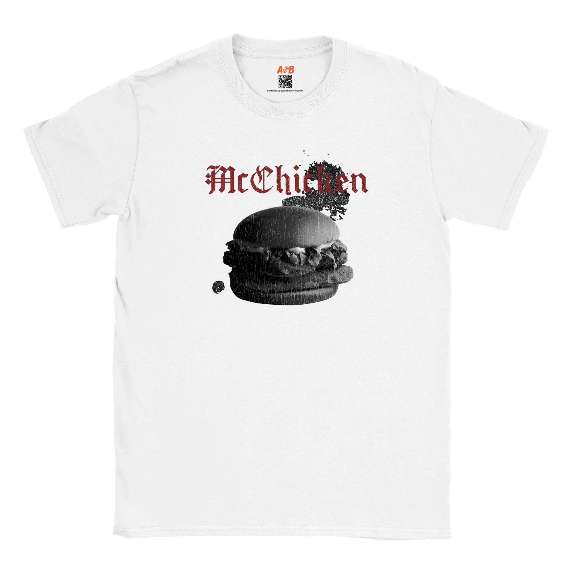 A-or-B-Tees T-Shirt White / S McChicken T-Shirt